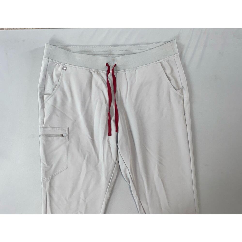 FIGs Women's Zamora Cargo Jogger Scrub Pants, Bottoms. Gray, Women's XXL. EUC!